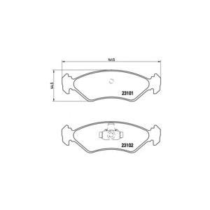 накладки BREMBO P 24 044 
