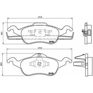 накладки BREMBO P 24 046