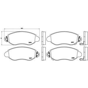накладки BREMBO P 24 052 