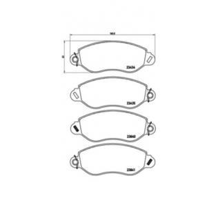 накладки BREMBO P 24 053 