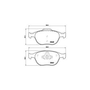 накладки BREMBO P 24 058 