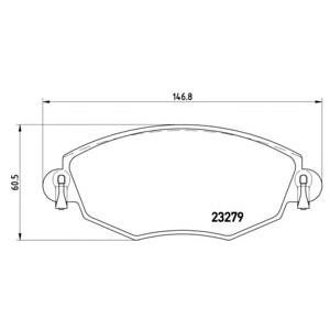 накладки BREMBO P 24 060 