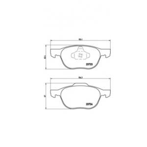 накладки BREMBO P 24 061 