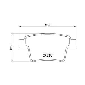 накладки BREMBO P 24 063 