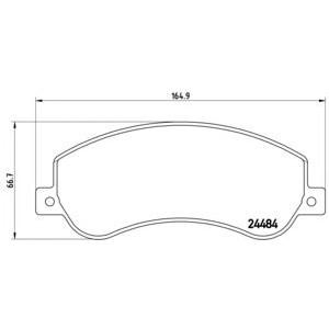 накладки BREMBO P 24 064