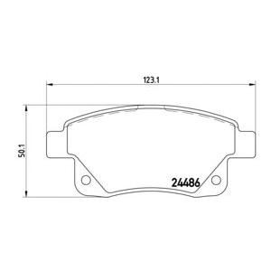 накладки BREMBO P 24 066