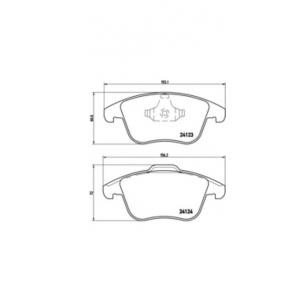 накладки BREMBO P 24 076 