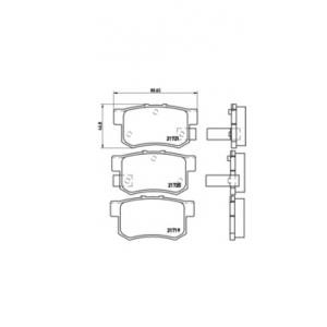 накладки BREMBO P 28 022