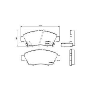 накладки BREMBO P 28 024 