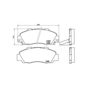 накладки BREMBO P 28 026 