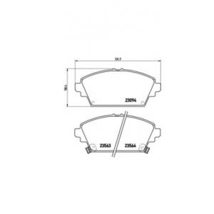 накладки BREMBO P 28 029 