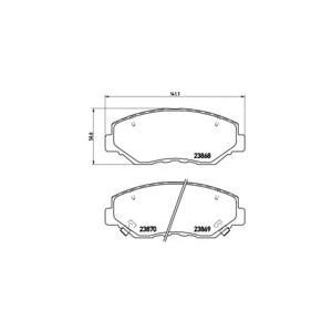 накладки BREMBO P 28 035 