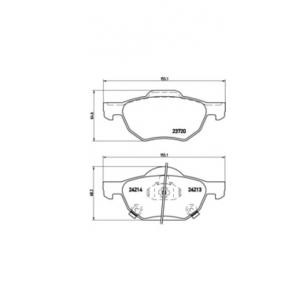 накладки BREMBO P 28 036 