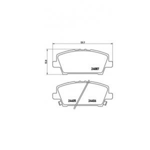 накладки BREMBO P 28 037 