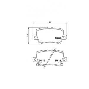 накладки BREMBO P 28 038