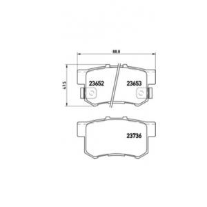 накладки BREMBO P 28 039