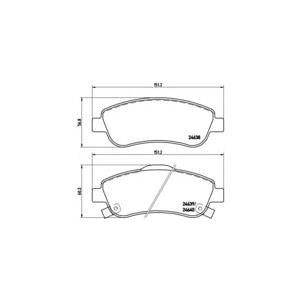 накладки BREMBO P 28 045 