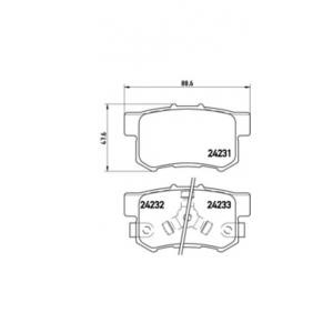 накладки BREMBO P 28 051 