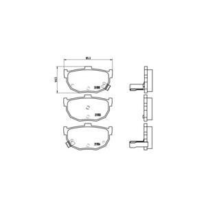 накладки BREMBO P 30 003 