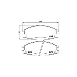накладки BREMBO P 30 013 