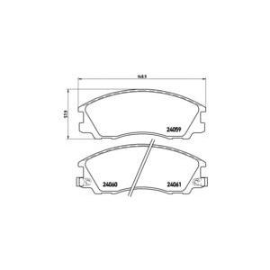 накладки BREMBO P 30 017 