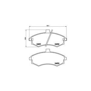 накладки BREMBO P 30 020 