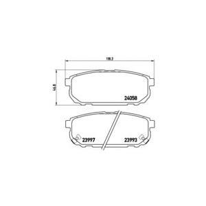 накладки BREMBO P 30 023 