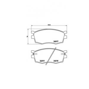 накладки BREMBO P 30 026