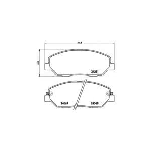 накладки BREMBO P 30 036