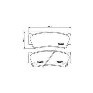 накладки BREMBO P 30 037 
