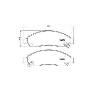 накладки BREMBO P 34 005 