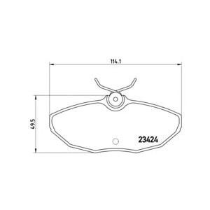 накладки BREMBO P 36 013 