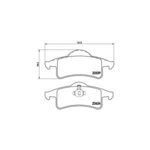 накладки BREMBO P 37 006 