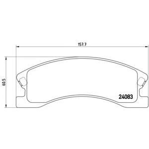 накладки BREMBO P 37 008 