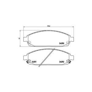 накладки BREMBO P 37 010