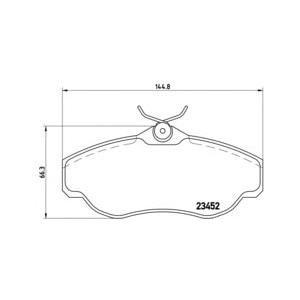 накладки BREMBO P 44 008 