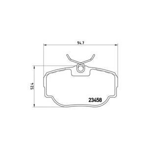 накладки BREMBO P 44 009 