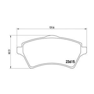 накладки BREMBO P 44 011 