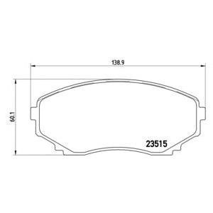 накладки BREMBO P 49 028 