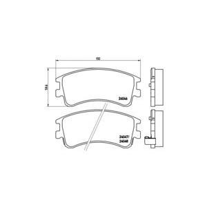 накладки BREMBO P 49 032 