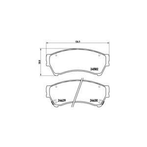 накладки BREMBO P 49 039 