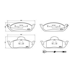 накладки BREMBO P 50 039