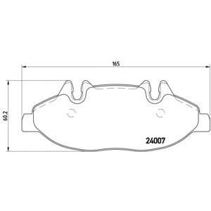 накладки BREMBO P 50 050 
