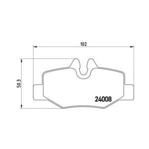 накладки BREMBO P 50 051