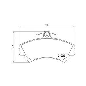 накладки BREMBO P 50 055 
