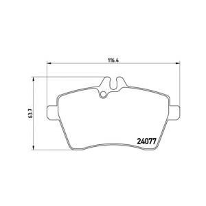 накладки BREMBO P 50 056 
