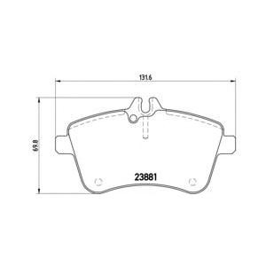 накладки BREMBO P 50 057