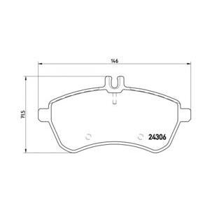 накладки BREMBO P 50 070