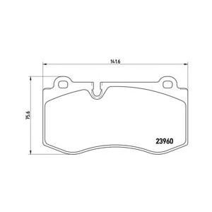 накладки BREMBO P 50 074 