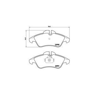 накладки BREMBO P 50 080 